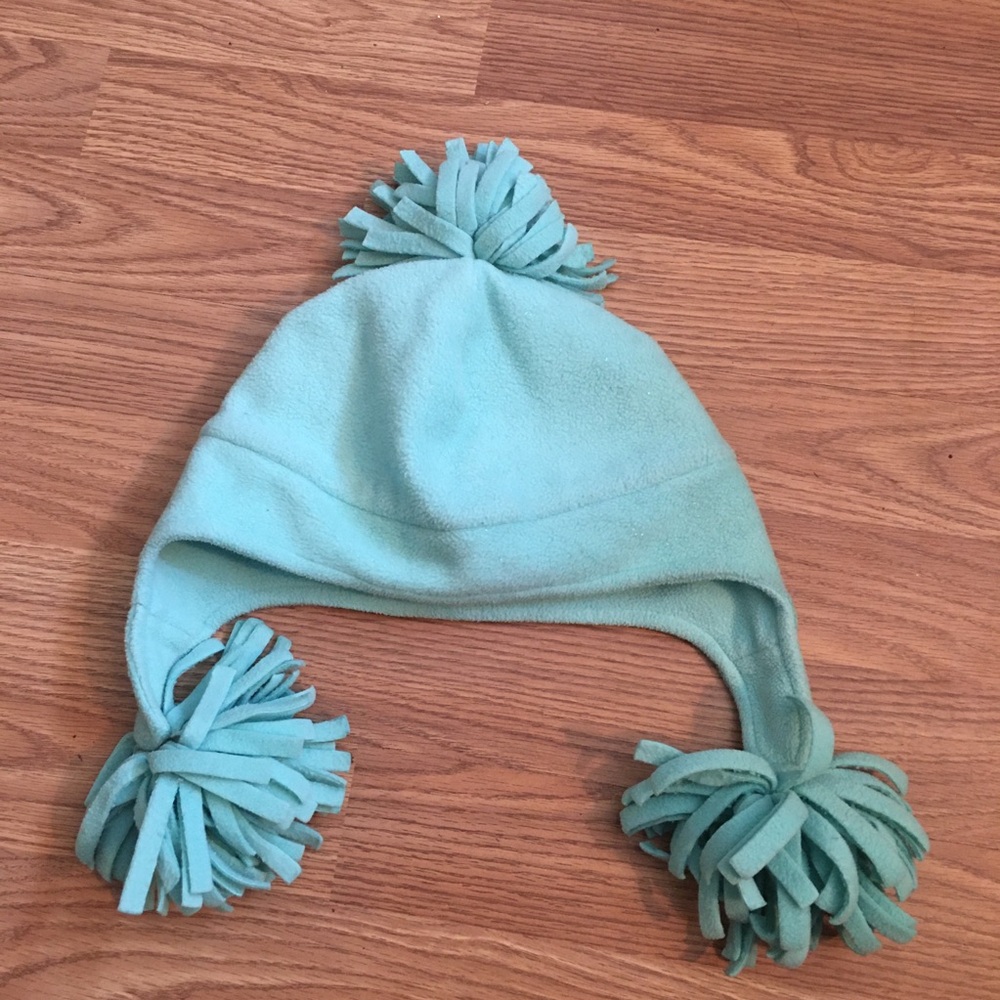 GAP Kids' Cozy Pom-Pom Hat - Mint Green: Size Small/Medium